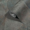 Papeldecor|Modern industrial wallpaper cement effect with semicircles|Wallpaper