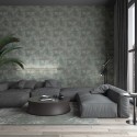Papeldecor|Industrietapete modern Zementoptik und Halbkreise|Tapeten