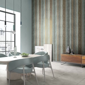 Cristiana Masi|Wallpaper with ochre and white stripes|Stripes 2