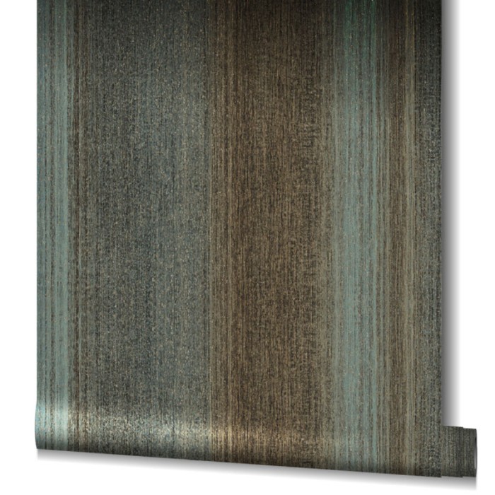 Papeldecor|Tapete braun-gold-blaue Streifen|Tapeten
