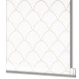 Papeldecor|Papel pintado con textura efecto tela y motivos étnicos blanco crema|Papel Pintado 2
