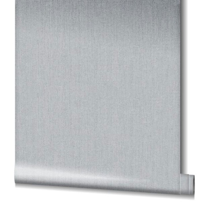 Papeldecor|Wallpaper fabric effect silver-grey metallic|Wallpaper