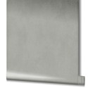 Papeldecor|Papier peint uni effet plâtre avec brillance gris argenté|Papier Peint