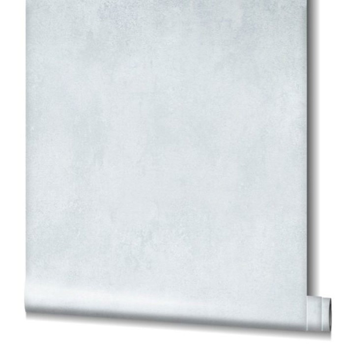 Papel pintado liso efecto yeso plata brillo -  221-2373
