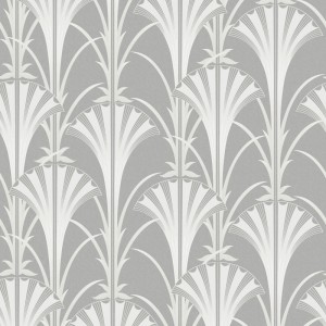 Khroma|Papier peint feuilles palmier chevrons verts|Papier Peint