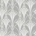 Khroma|Art Deco Wallpaper with green and silver shimmer|Wallpaper