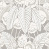 Khroma|Florale Tapete Beige und Grau mit Glanzakzenten|Tapeten