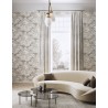 Khroma|Beige and grey floral Wallpaper with shimmering accents|Wallpaper
