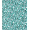 Khroma|Turquoise and silver floral abstract Wallpaper with shimmer|Wallpaper