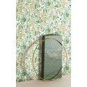 Khroma|Papier peint floral beige et vert détails métallisés|Papier Peint