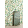 Khroma|Papier peint floral beige et vert détails métallisés|Papier Peint