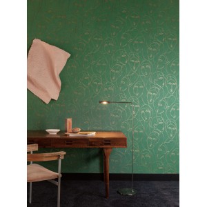 Papeldecor|Wallpaper cheerful flowers and wild leaves|Wallpaper 2