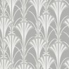 Papeldecor|Papier peint de style Art Déco avec des reflets verts et argentés|Papier Peint
