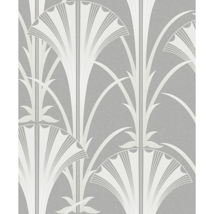 Papeldecor|Papel pintado estilo Art Déco con brillos verde y plateado|Papel Pintado