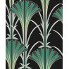 Papeldecor|Papel pintado plateado metalizado estilo Art Déco|Papel Pintado