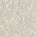 Papeldecor|Elegant beige arches and zigzags wallpaper with shiny details|Wallpaper