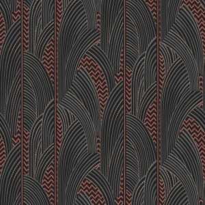 Caselio|Art Deco wallpaper in blue, ideal for bedroom|Art Deco