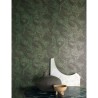 Papeldecor|Grüne Tapete mit eleganten eklektischen Bögen und glänzenden Details|Tapeten