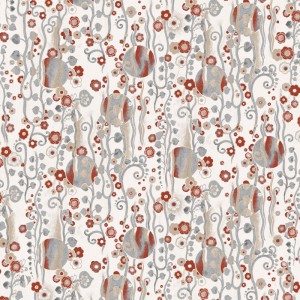 Casamance|Ethno Tapete braun Textilmosaik|Hochwertige