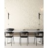 Papeldecor|Modern wallpaper with Egyptian faces in beige, gray, and shiny gold|Wallpaper