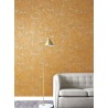 Papeldecor|Mustard and silver metallic wallpaper with Egyptian faces|Wallpaper
