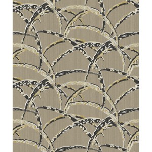Caselio|Textile effect wallpaper in black|Wallpaper 2