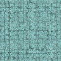 Khroma|Modern oriental labyrinth Wallpaper in turquoise|Wallpaper