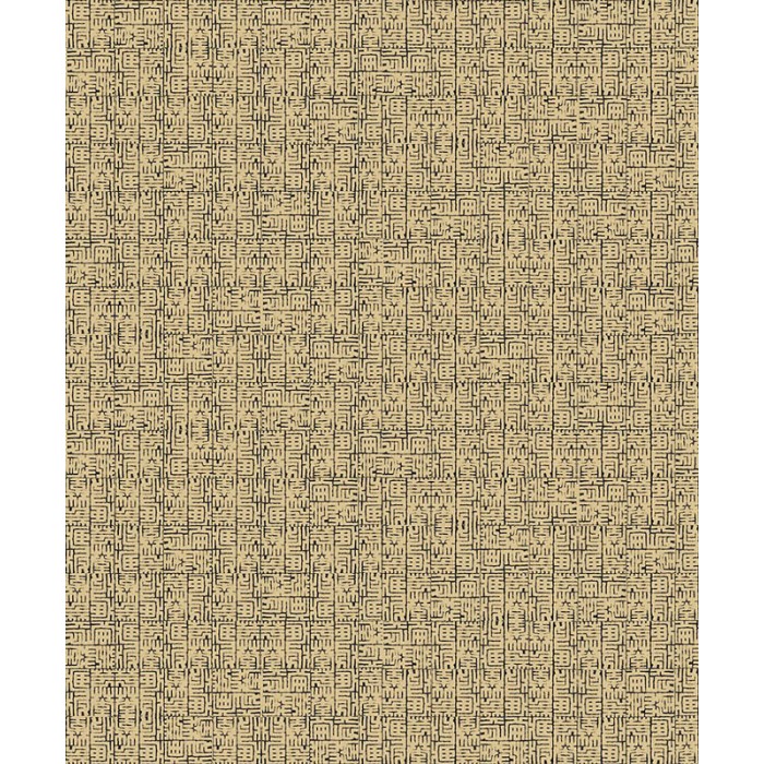 Papel Pintado oriental laberinto amarillo ocre - Khroma Kimono KIM603