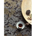 Khroma|Japanese Wallpaper with small black and golden flowers|Wallpaper
