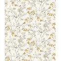 Papeldecor|Papel pintado cerezo estilo oriental blanco crema y dorado|Papel Pintado
