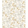 Papeldecor|Cherry blossom oriental style white cream and gold wallpaper|Wallpaper