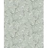 Papeldecor|Papel pintado floral estilo oriental con cerezos japoneses verde claro|Papel Pintado