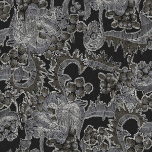 Khroma|Geometrische Tapete im modernen Stil mit metallischen Grüntönen|Tapeten