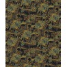 Papeldecor|Papier peint jardin japonais vert avec fond noir|Papier Peint