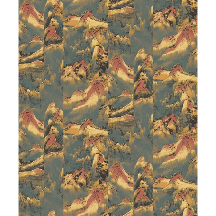 Papeldecor|Japanische Landschaftstapete mit abstrakten Bergen|Tapeten