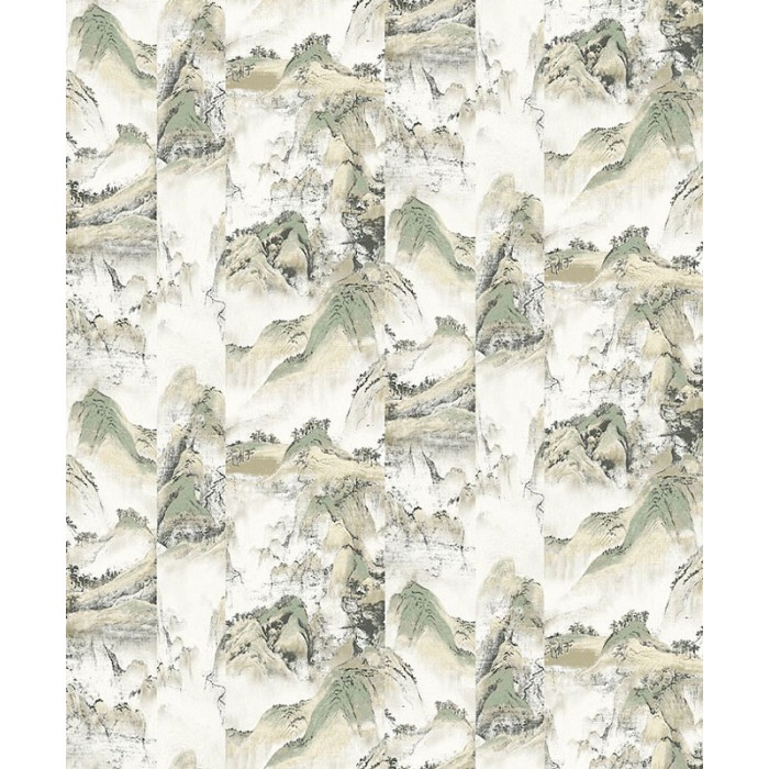 Papeldecor|Papel pintado paisaje oriental estilo abstracto con forma de paneles|Papel Pintado