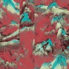 Papeldecor|Japanische Landschaft Tapete mit bergigen orientalischen Panelen|Tapeten