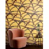 Papeldecor|Oriental style Japanese yellow background wallpaper|Wallpaper