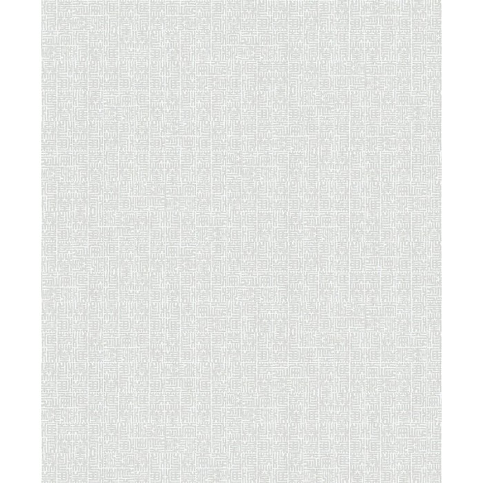 Papeldecor|Oriental style gray and white maze glitter wallpaper|Wallpaper