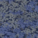 Papeldecor|Papier peint fleurs petites style oriental fond bleu|Papier Peint