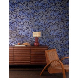 Casamance|Papier peint géométrique vert et doré métallisé|Haut Gamme 2