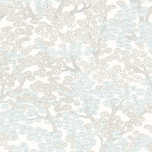 Casamance|Papier peint motif entrelacé cuivre doré métallisé|Haut Gamme
