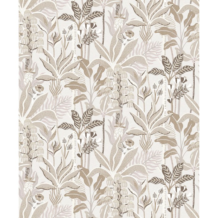 Papel Pintado palmeras tropicales beige - Khroma Havana HAV002