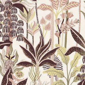 Papeldecor|High-end red pastel striped wallpaper|Wallpaper