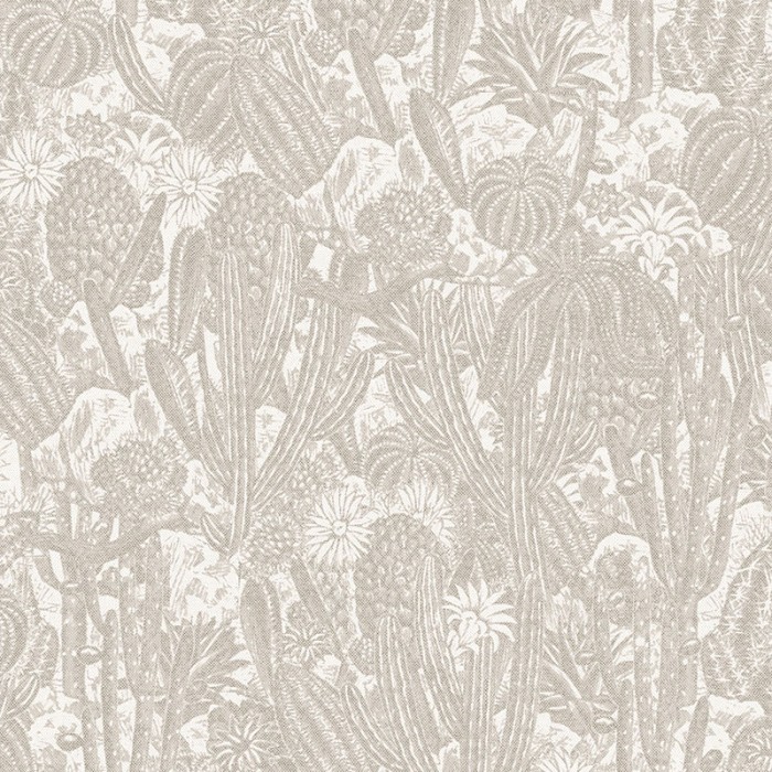 Khroma|Papel Pintado cactus en relieve tonos beige|Papel Pintado