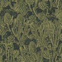 Khroma|Papier peint cactus verts et dorés métallisées|Papier Peint