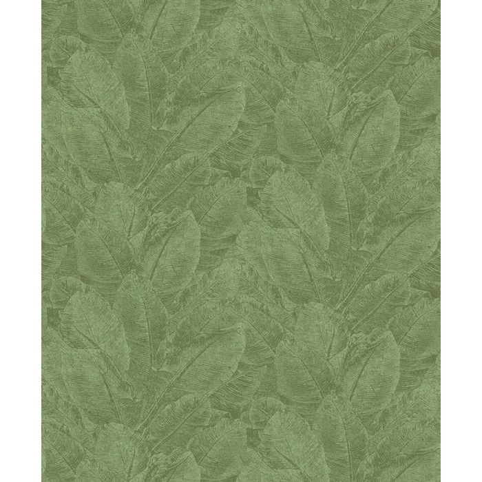 Papel Pintado hojas tropicales verdes con brillo y relieve - Khroma Havana HAV302
