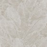 Khroma|Papel Pintado hojas tropicales beige y plata con brillo sutil|Papel Pintado