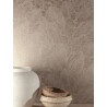 Khroma|Beige and silver tropical leaves Wallpaper with subtle shine|Wallpaper