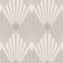 Papel Pintado diseño Art Deco beige champán metalizado - Khroma Havana HAV402